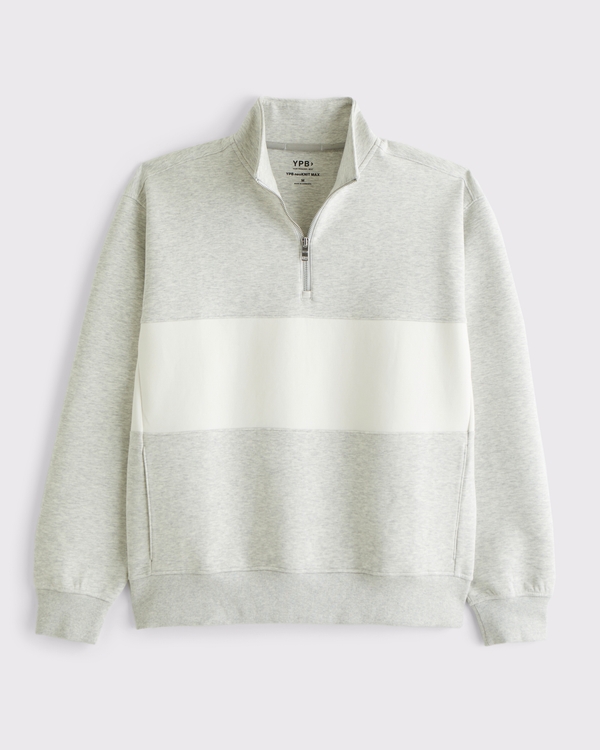 YPB neoKNIT MAX Half-Zip, Light Gray Heather view 1