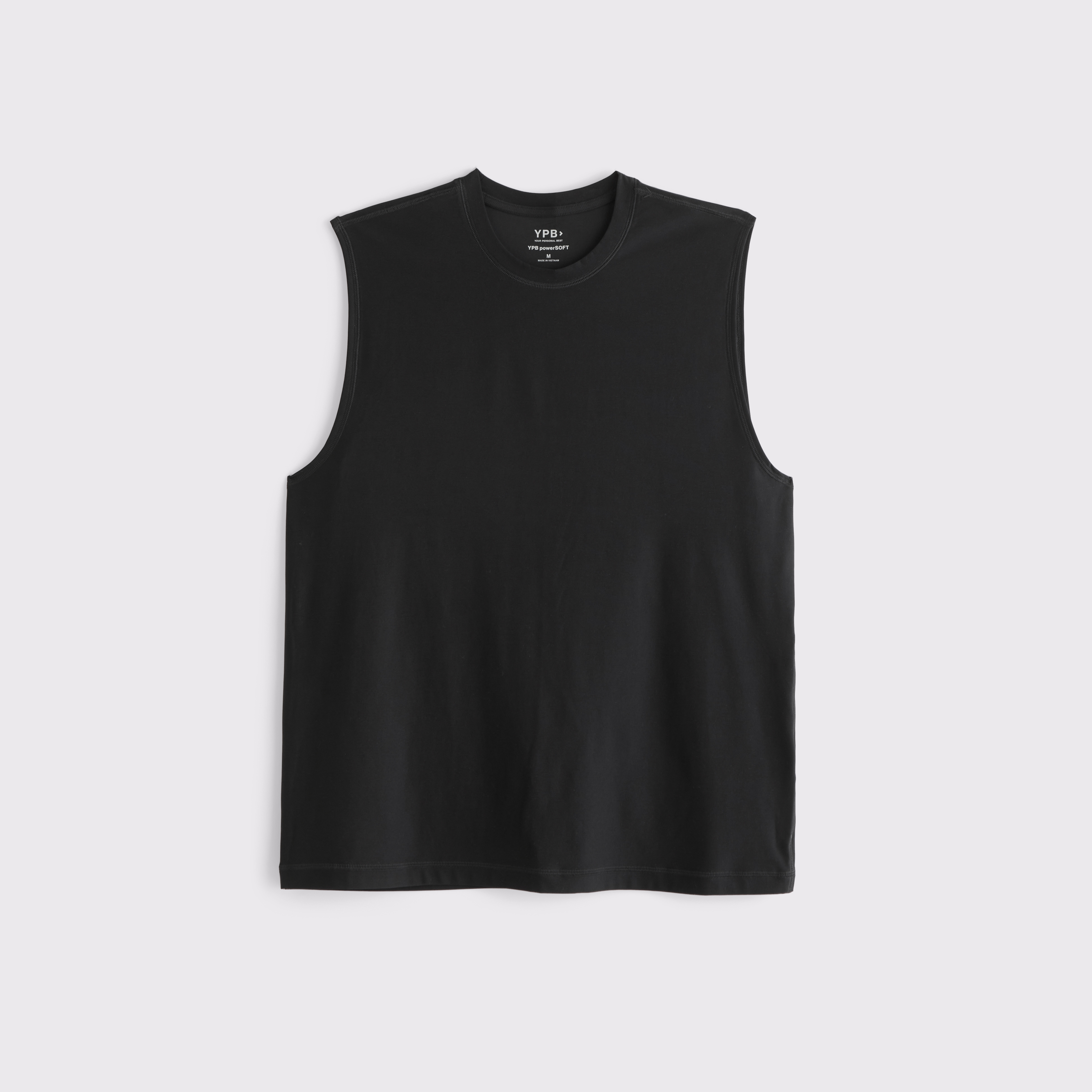 Мужской топ Abercrombie & Fitch YPB powerSOFT Lifting Tank, цвет: Чёрный — фото 1