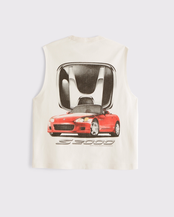 YPB Active Heavyweight Cotton Tank, Cream view 1