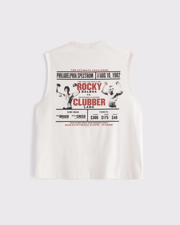 YPB Active Cropped Heavyweight Cotton Tank, Cream view 1