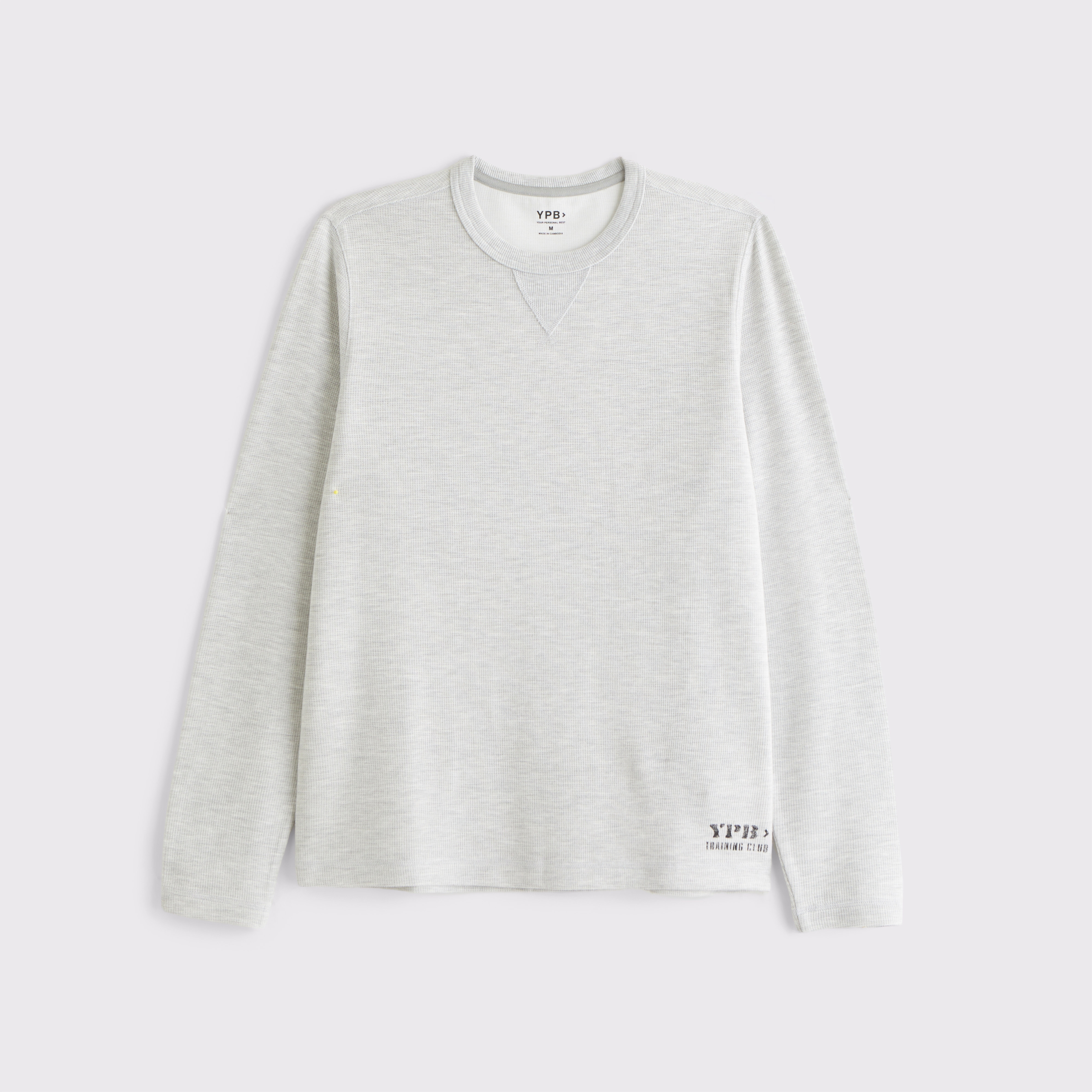 Abercrombie & Fitch Ypb Active Waffle Long-sleeve Tee In White