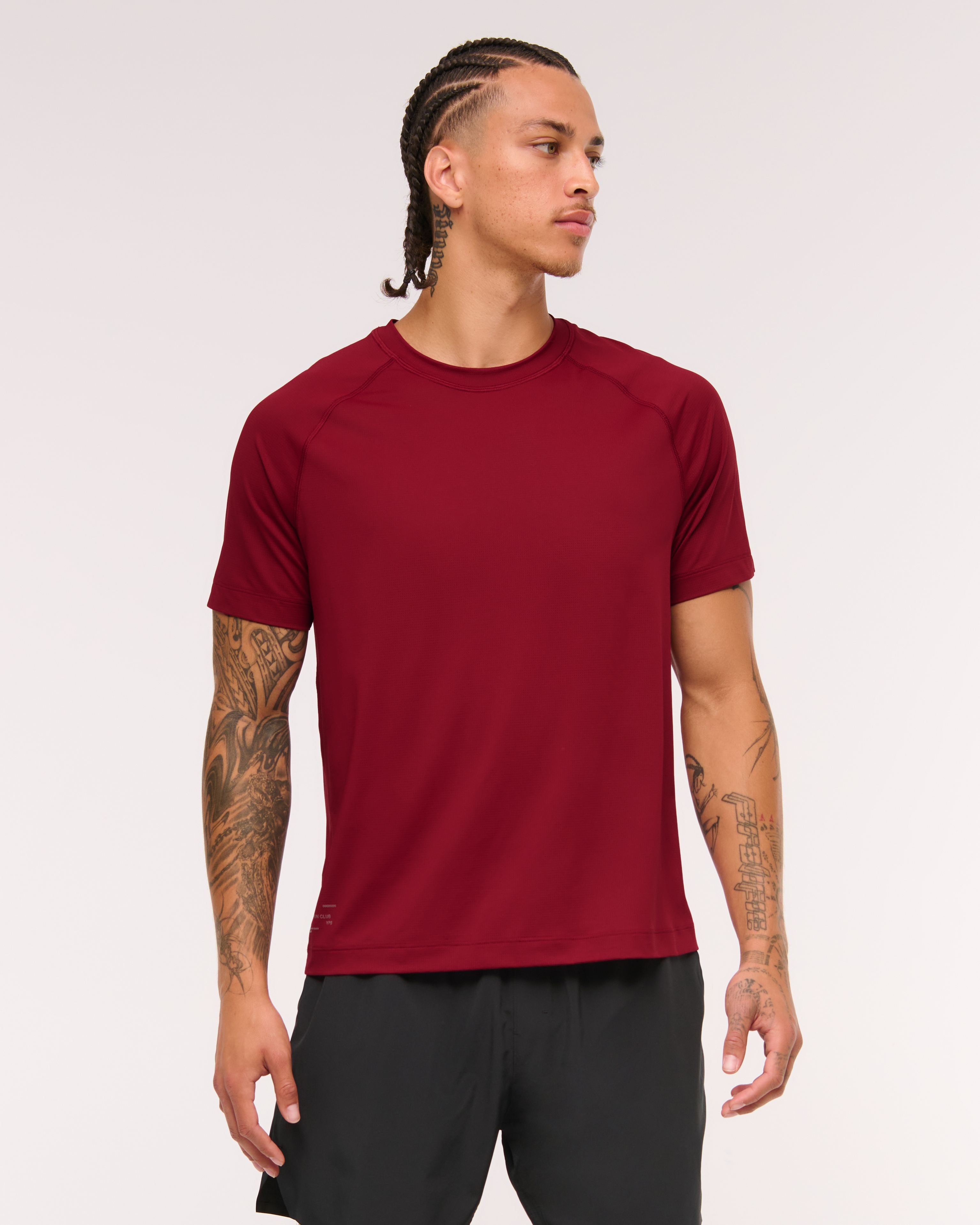 Abercrombie & Fitch Ypb Sweatwik Tee In Red