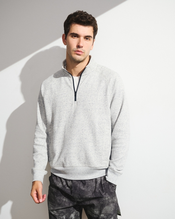 Men's YPB Bubble Knit Half-Zip | Men's Tops | Abercrombie.com