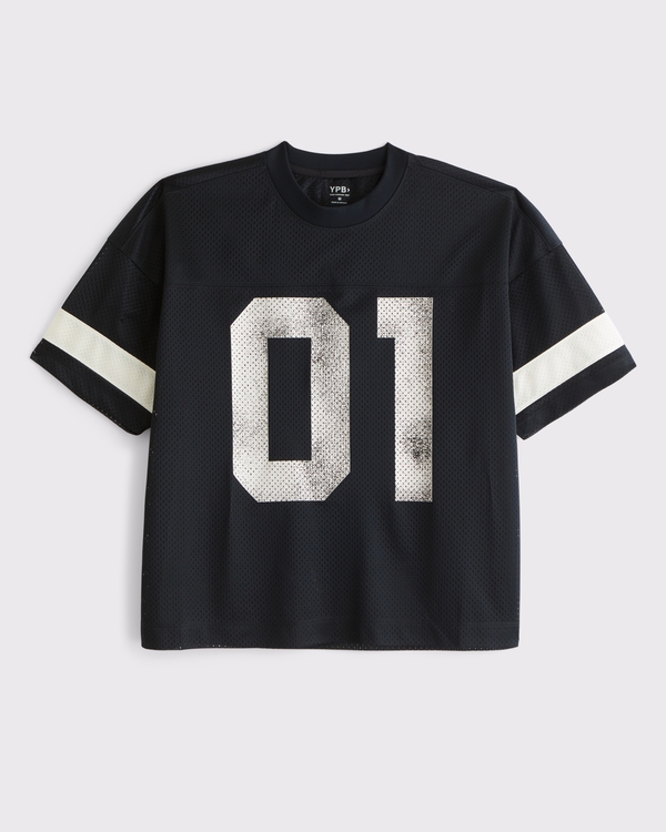 YPB Mesh Pump Cover Tee, Black view 1