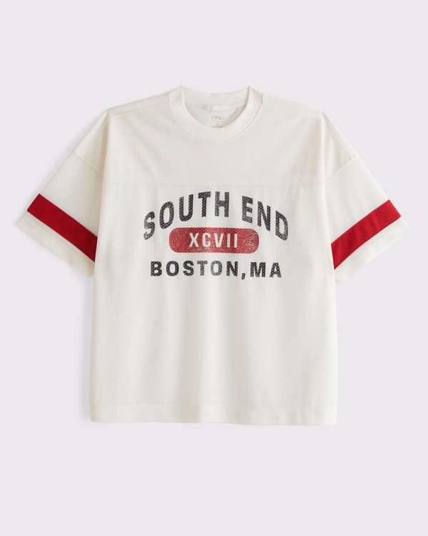 YPB Mesh Pump Cover Tee, Cream view 1