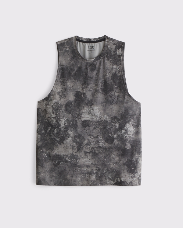 YPB sweatWIK Delt-Fit Tank, Gray Camo view 1