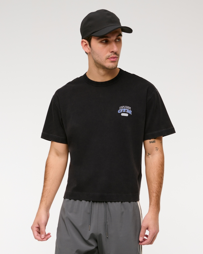 YPB Active Cropped Heavyweight Cotton Graphic Tee