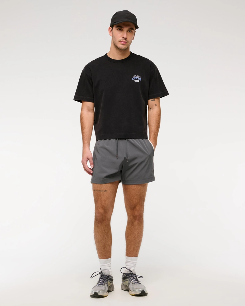 YPB Active Cropped Heavyweight Cotton Graphic Tee