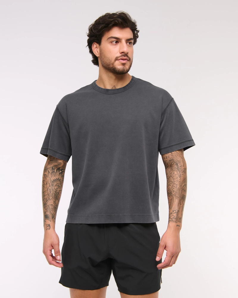 YPB Active Cropped Heavyweight Cotton Tee