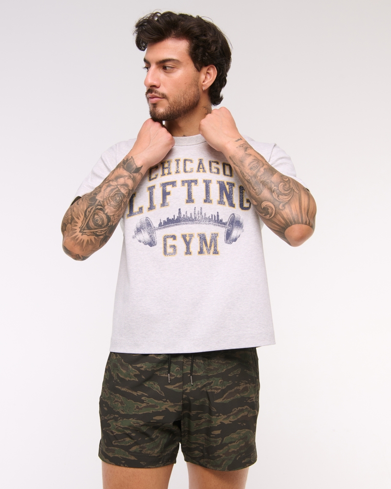 YPB Active Cropped Heavyweight Cotton Graphic Tee
