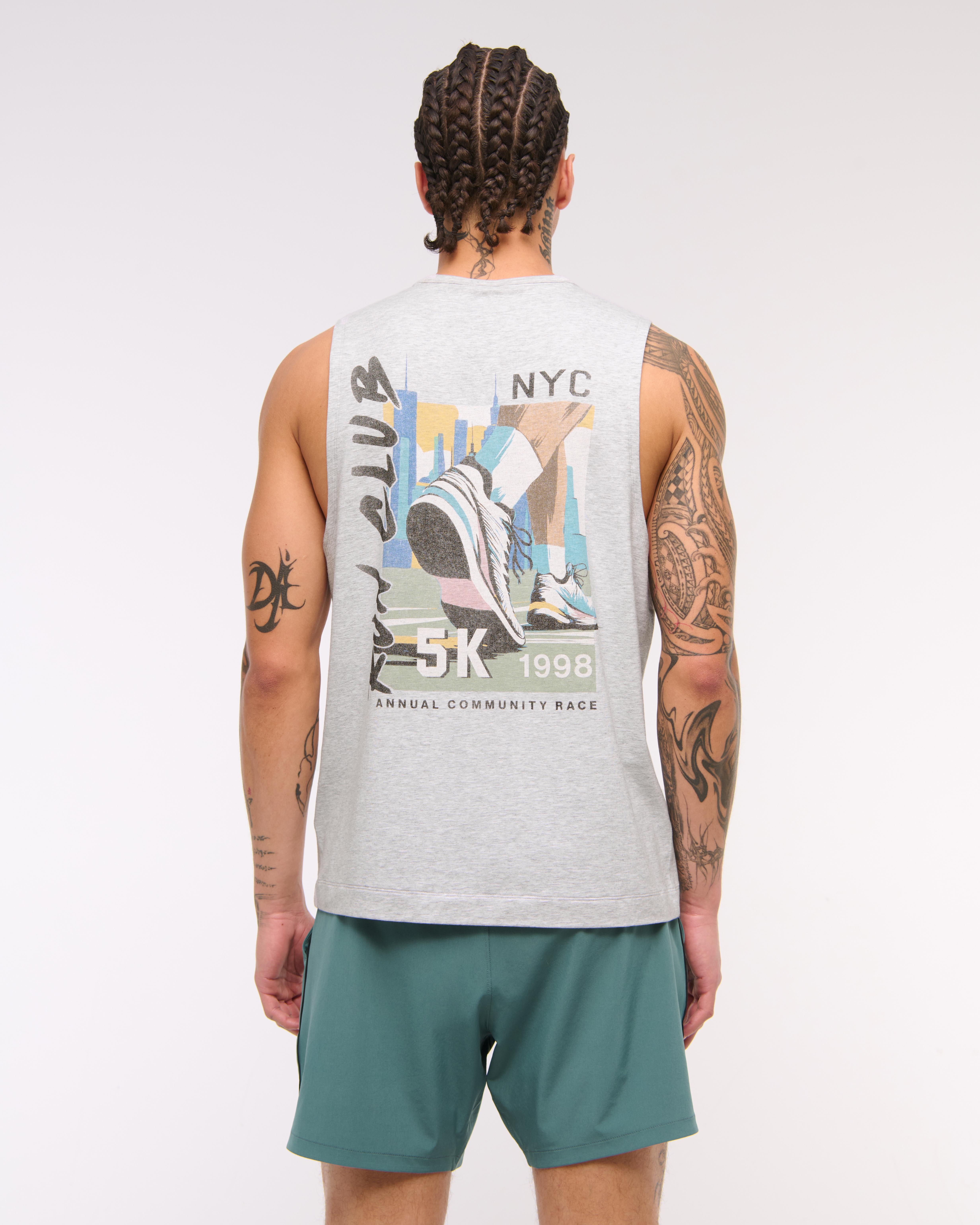 【ANGLAN】High Density Basic Half Tee Layered Essential Label Half Tee - White - ANGLAN | 60