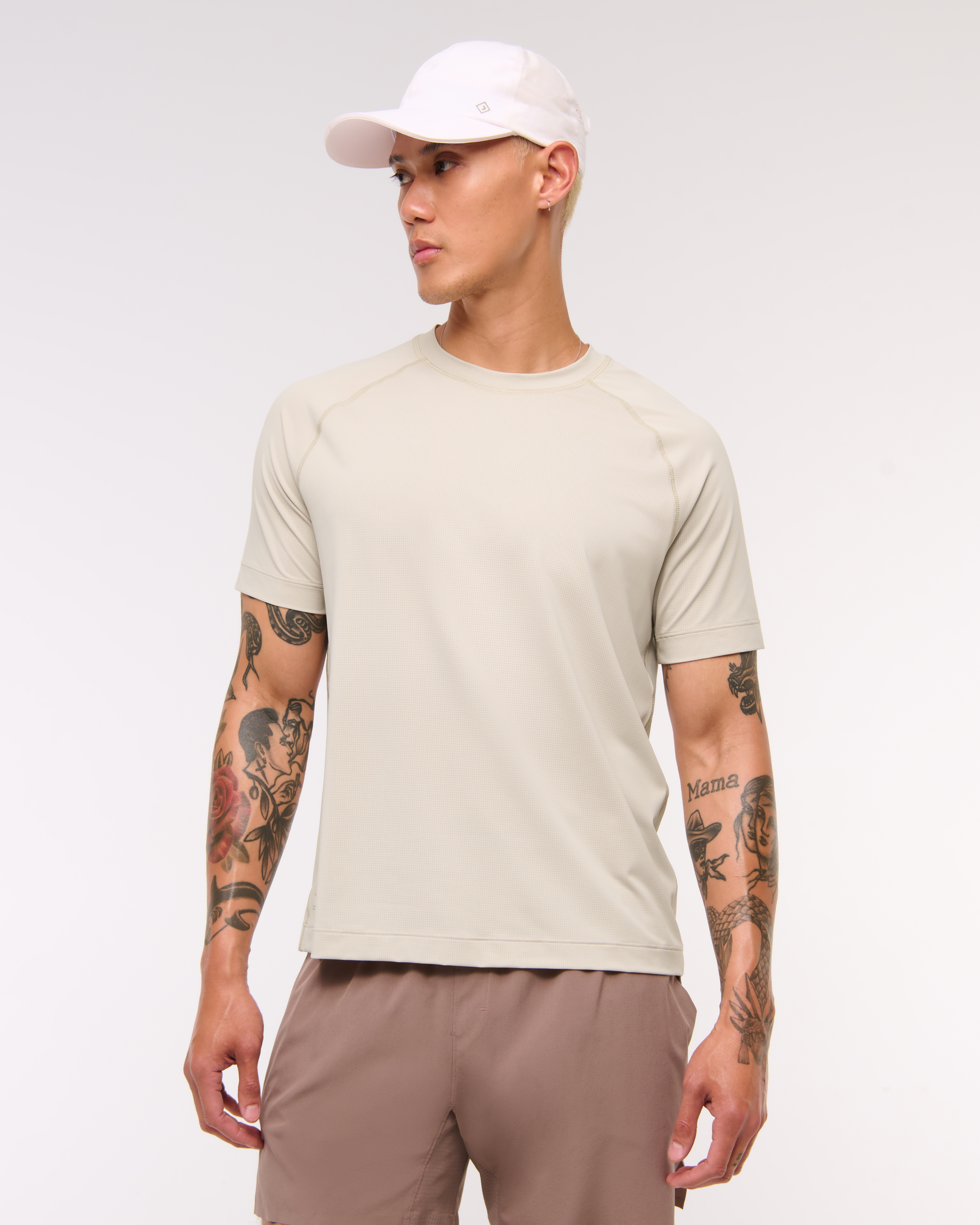 Abercrombie & Fitch Ypb Sweatwik Tee In Neutral
