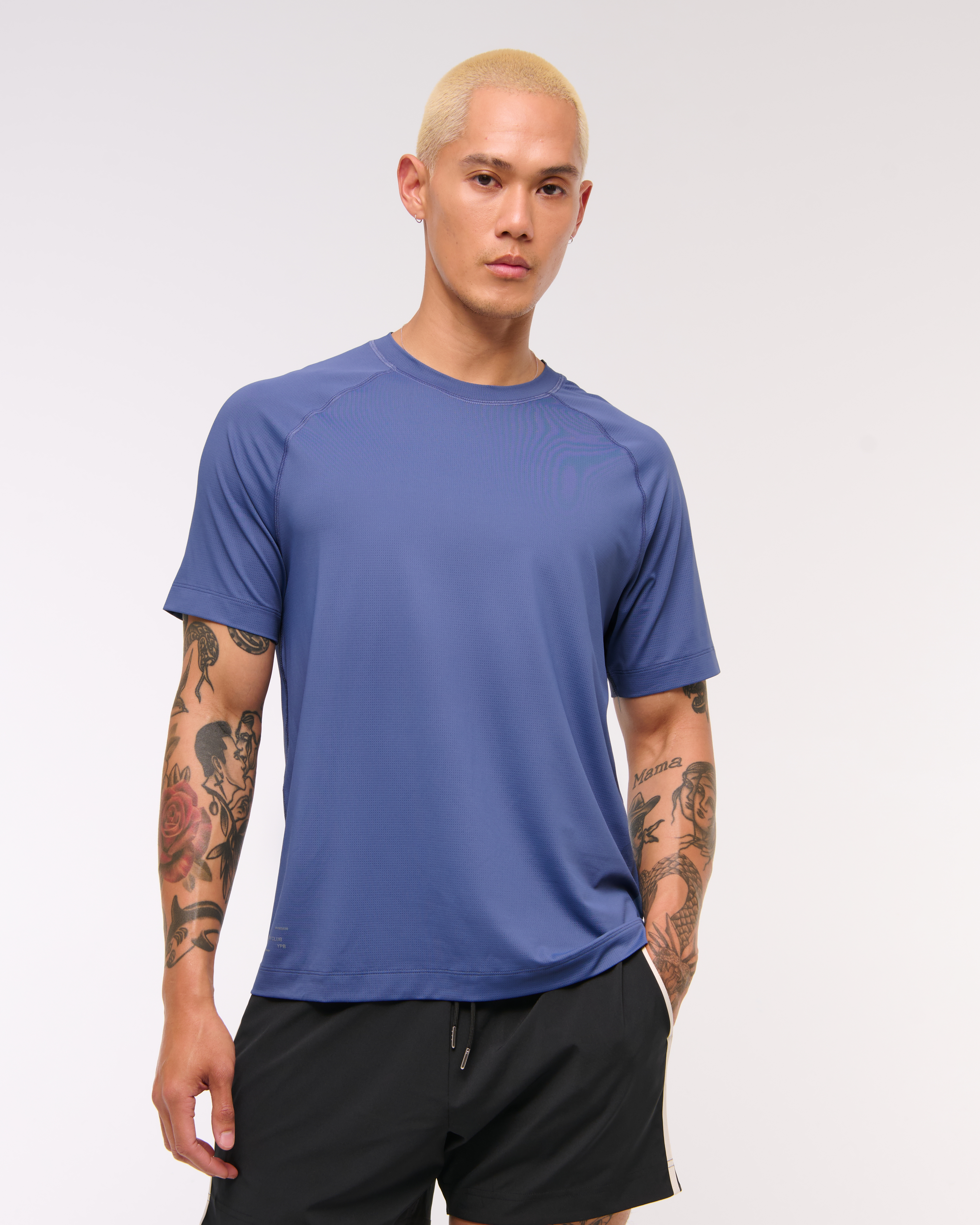 Abercrombie & Fitch Ypb Sweatwik Tee In Blue