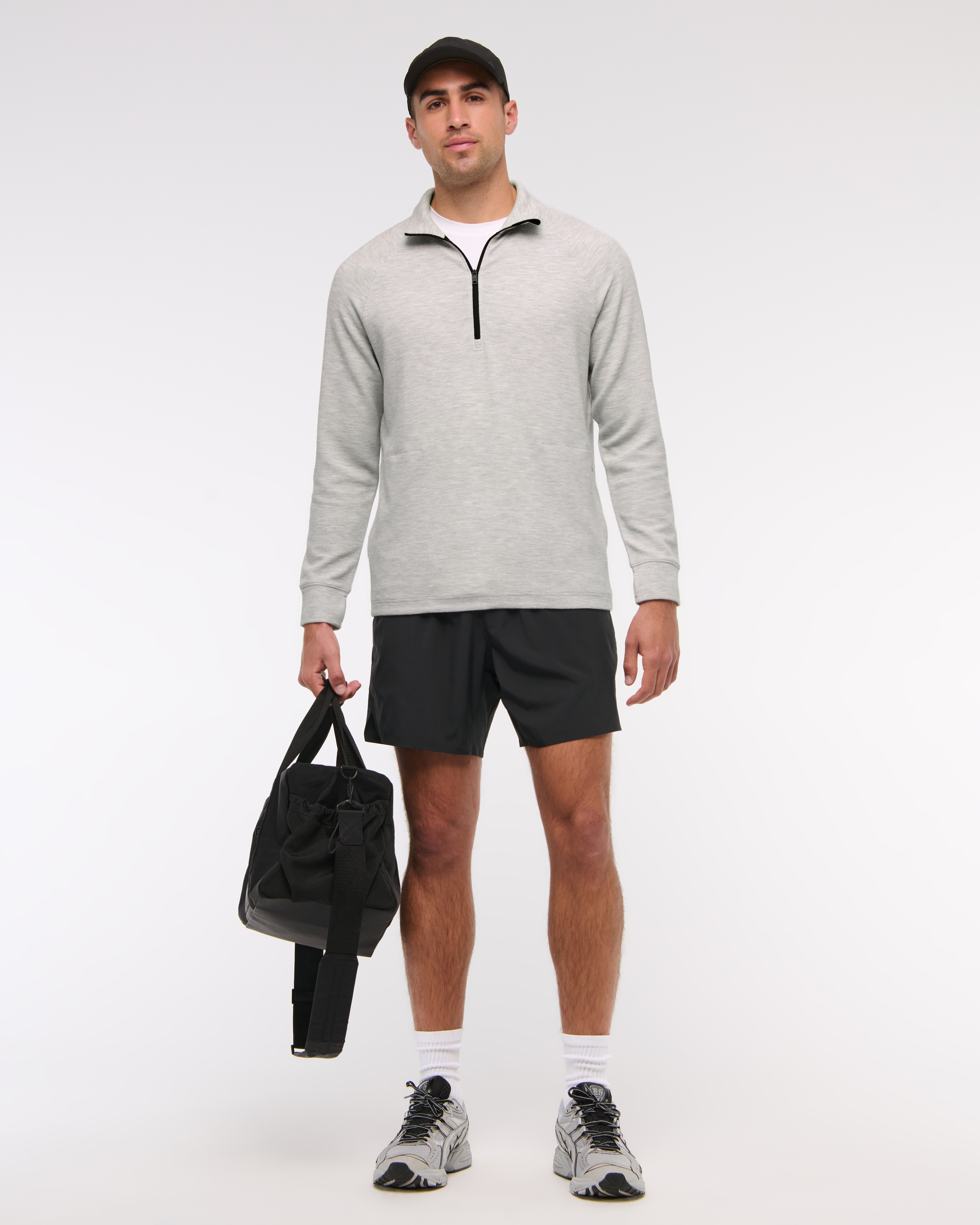 Men's YPB Active Waffle Half-Zip | Men's Tops | Abercrombie.com