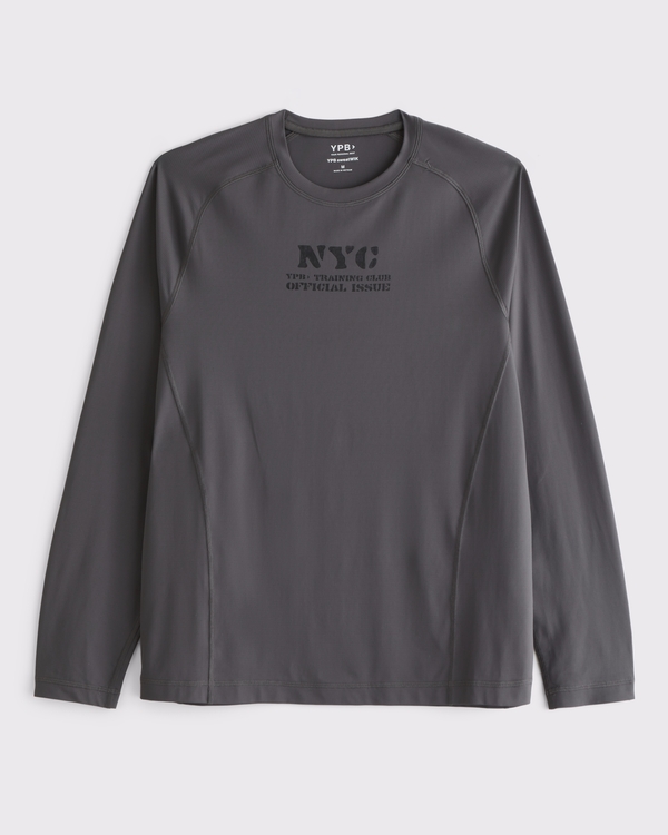 YPB sweatWIK Long-Sleeve Tee, Dark Gray view 1