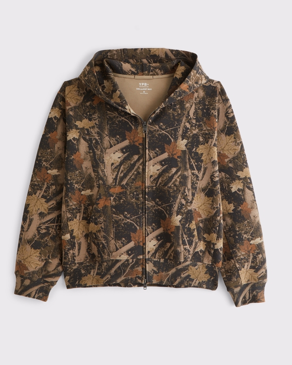 YPB neoKNIT MAX Full-Zip Hoodie, Brown Camo view 1