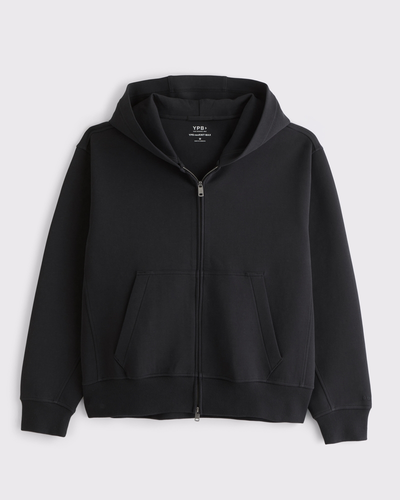 トップス NOREMID BONE THERMALZIP-UP HOODIE BLACK NOREMID BONE