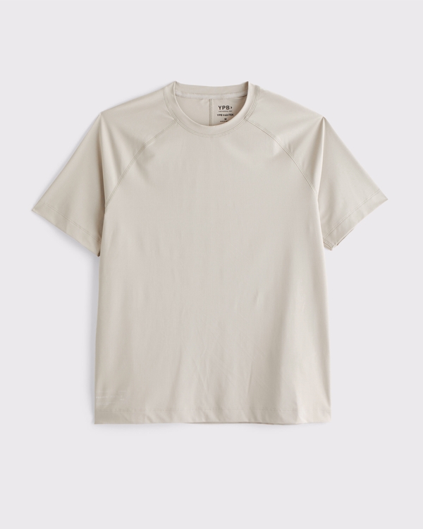 YPB trainTEK Tee, Taupe view 1