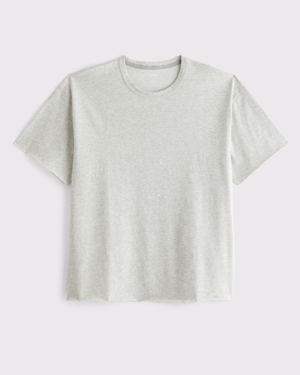 YPB Performance Cotton Tee, Light Gray Heather view 1