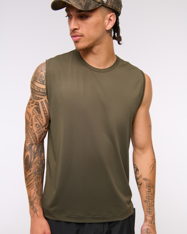 YPB sweatWIK Muscle Tank, Grape Leaf view 1