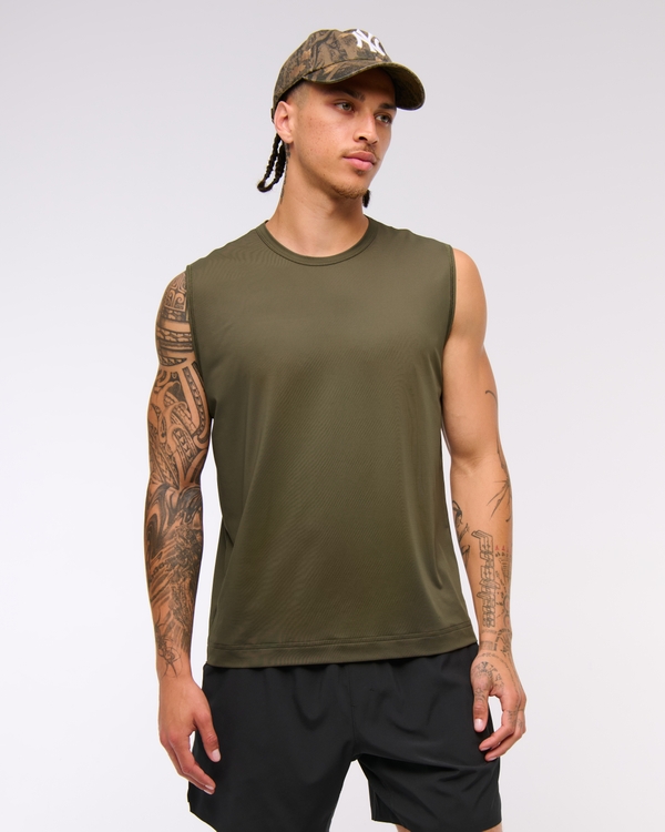YPB sweatWIK Muscle Tank, Grape Leaf view 2