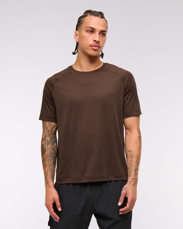 YPB sweatWIK Tee, Dark Brown view 1