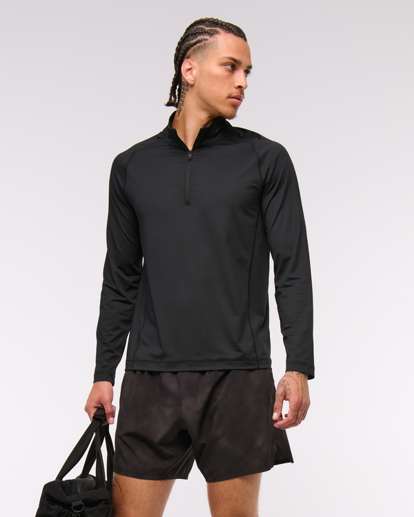 YPB sweatWIK Half-Zip, Black view 1