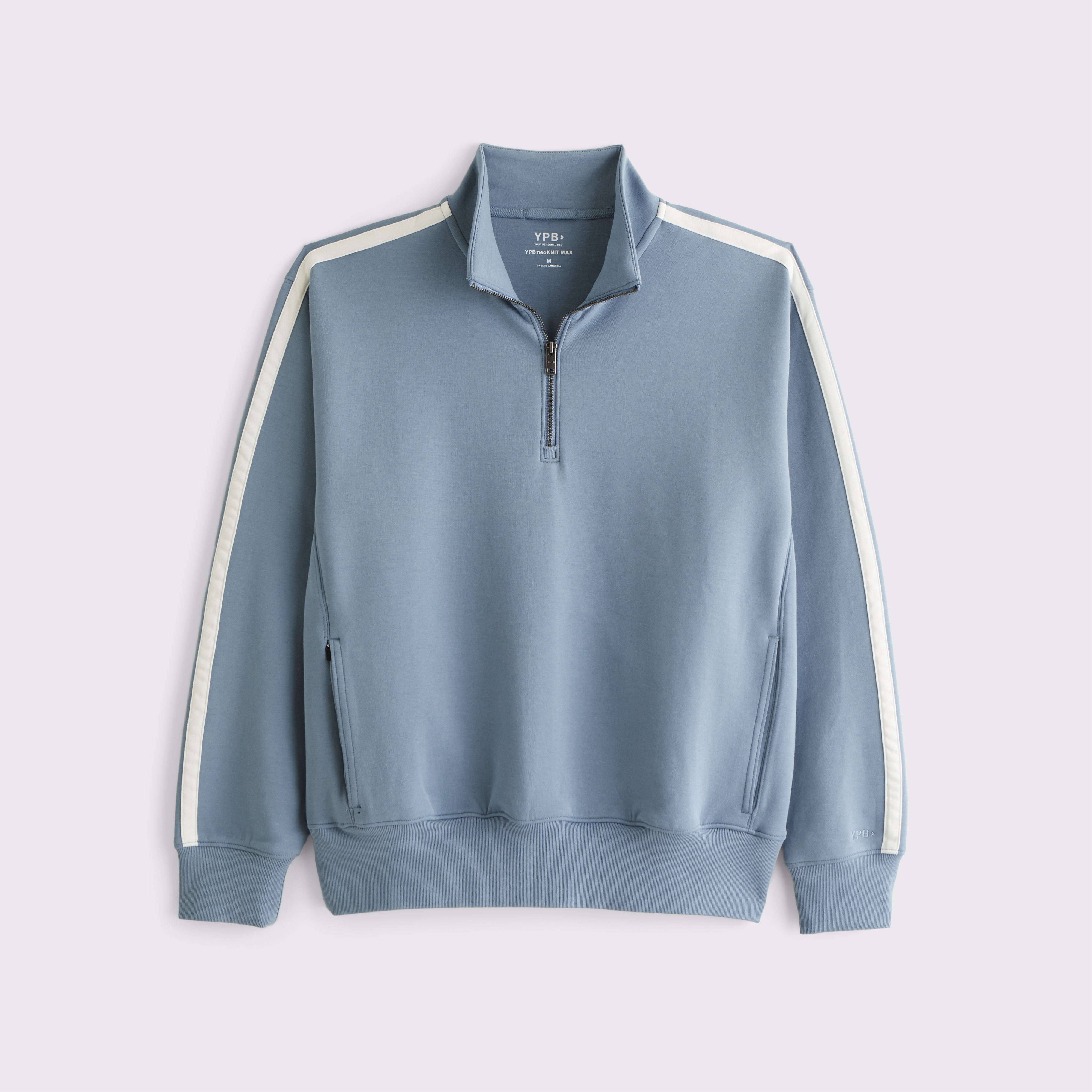 Abercrombie & Fitch Ypb Neoknit Max Half-zip In Brown