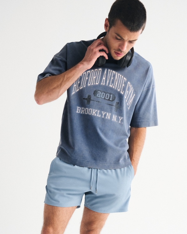 YPB Heavyweight Cotton Pump Cover Tee, Deep Sea Wash view 1