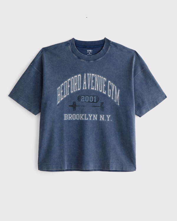 YPB Heavyweight Cotton Pump Cover Tee, Deep Sea Wash view 1