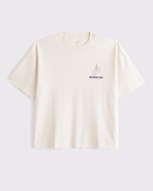 YPB Heavyweight Cotton Pump Cover Tee, Cream view 1