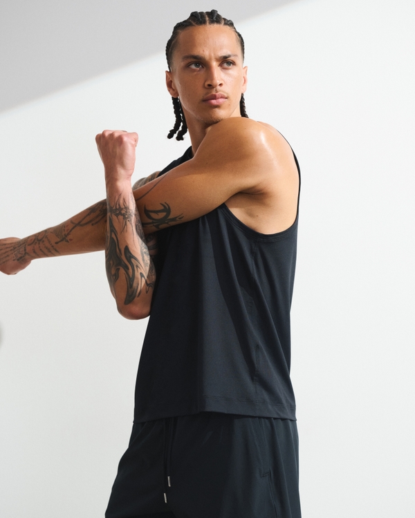 YPB sweatWIK Delt-Fit Tank, Black view 2