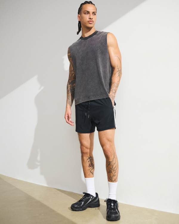 YPB Performance Cotton-Blend Muscle Tank, Black view 2