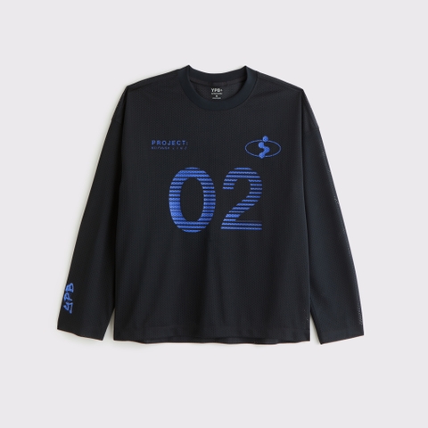 Мужские футболки Abercrombie & Fitch YPB Long-Sleeve Mesh Tee