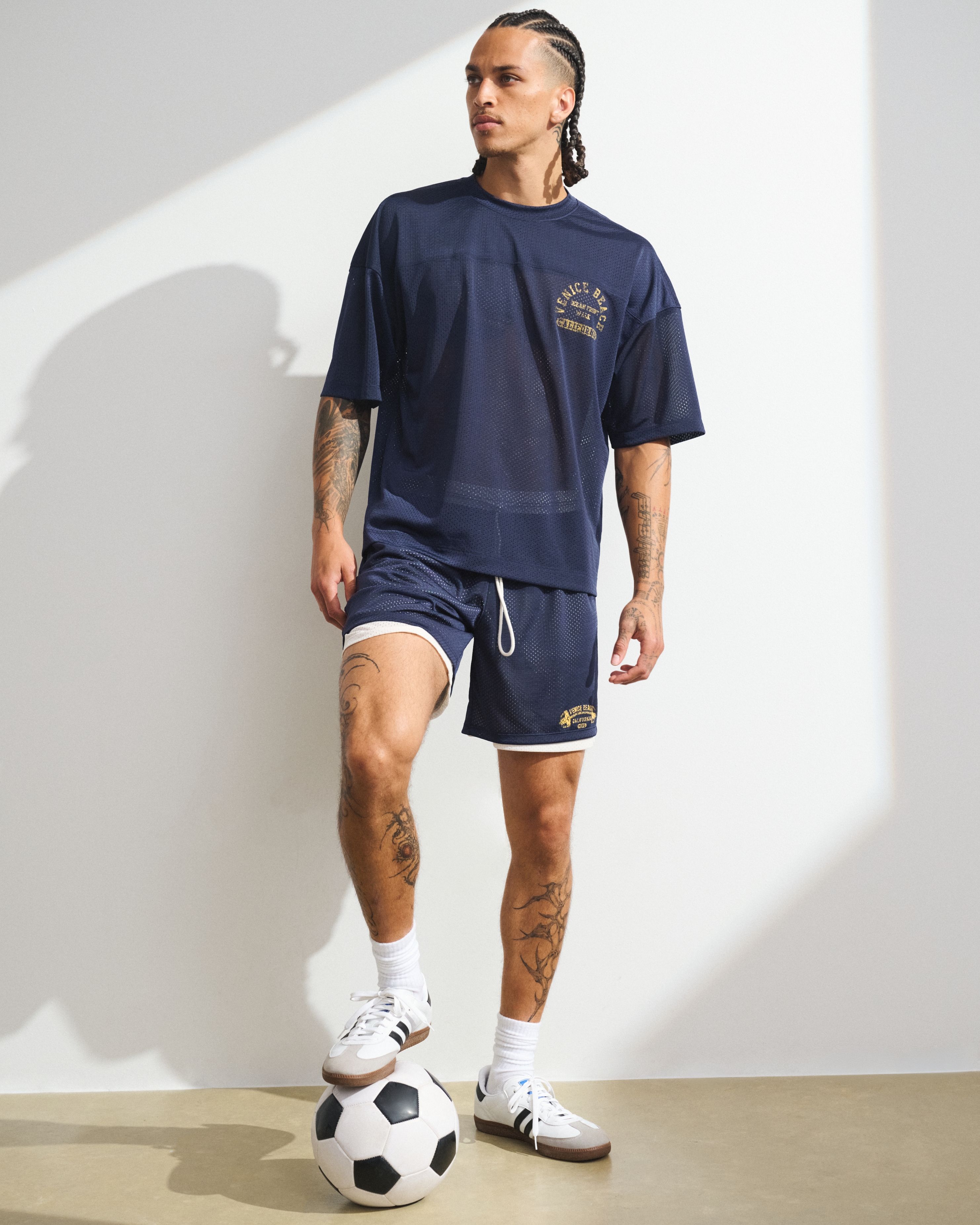 Мужские футболки Abercrombie & Fitch YPB Graphic Mesh Tee — фото 3