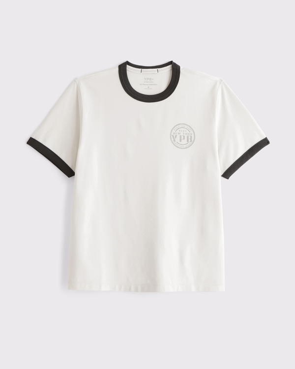 YPB Active Cotton-Blend Classic Tee, Cream view 1