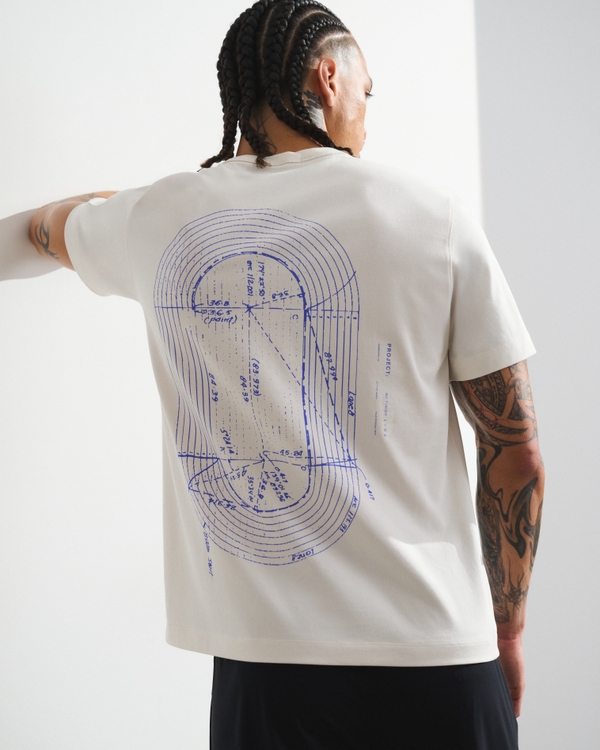 YPB Performance Cotton-Blend Classic Tee, Cream view 1