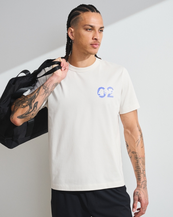 YPB Performance Cotton-Blend Classic Tee, Cream view 2