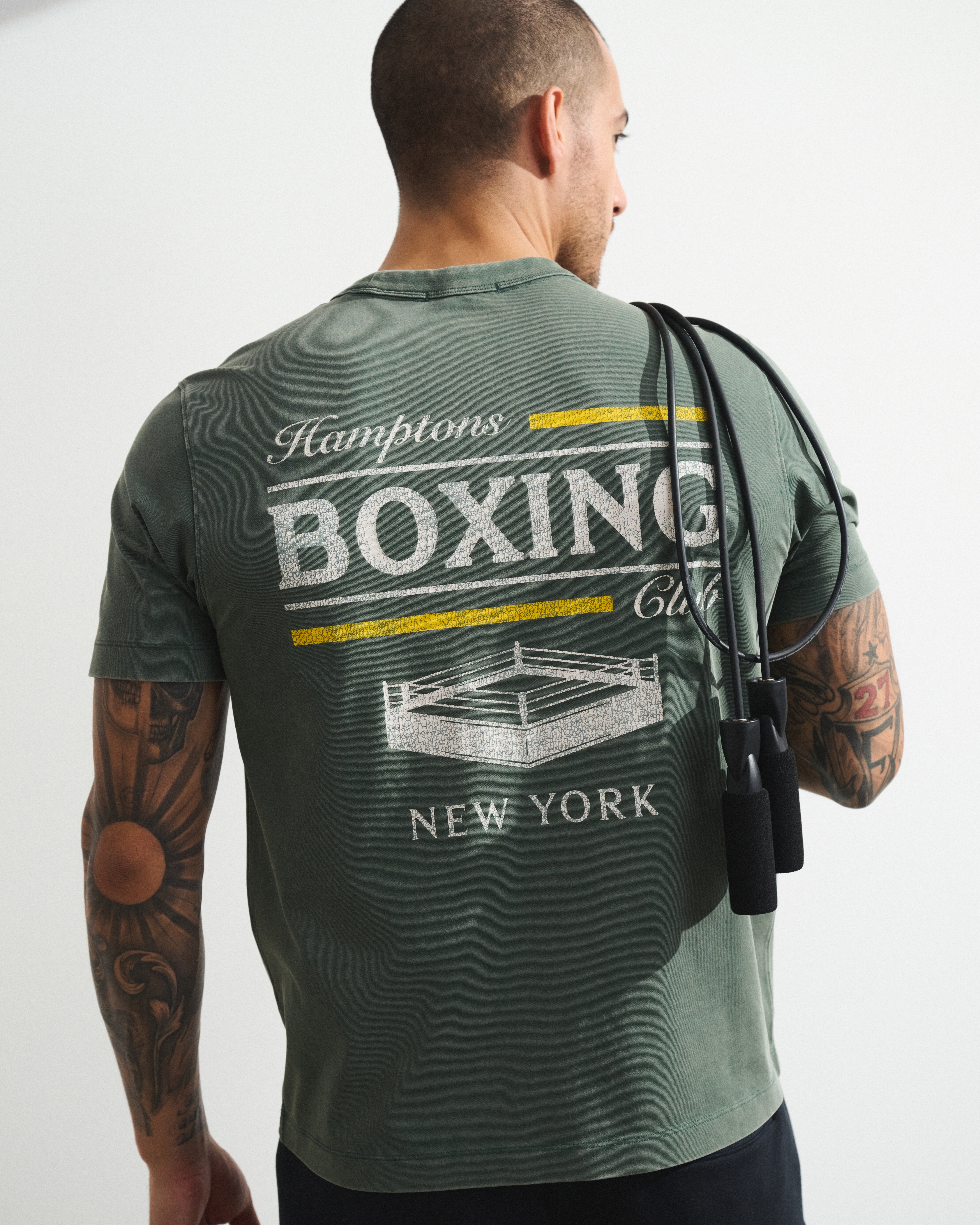 Мужские футболки Abercrombie & Fitch YPB Performance Cotton-Blend Classic Tee — фото 2