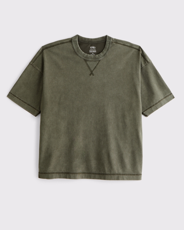YPB Active Crew Tee, Deep Moss view 1