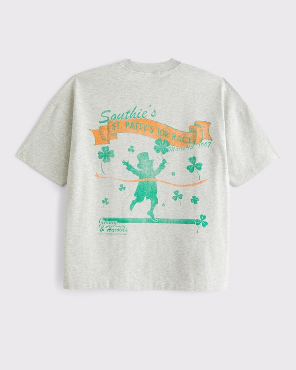 YPB Performance Cotton-Blend Pump Cover Tee, Heather Gray view 1