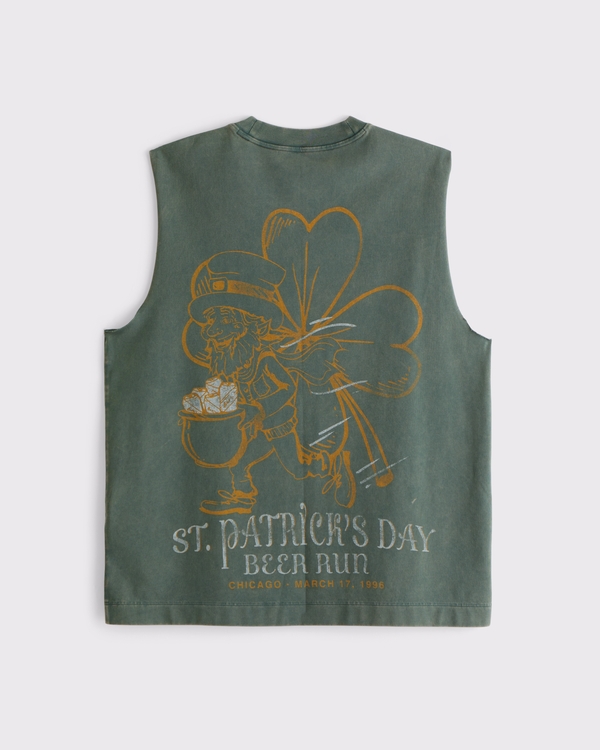 YPB Performance Cotton-Blend Muscle Tank, Forest Teal view 1