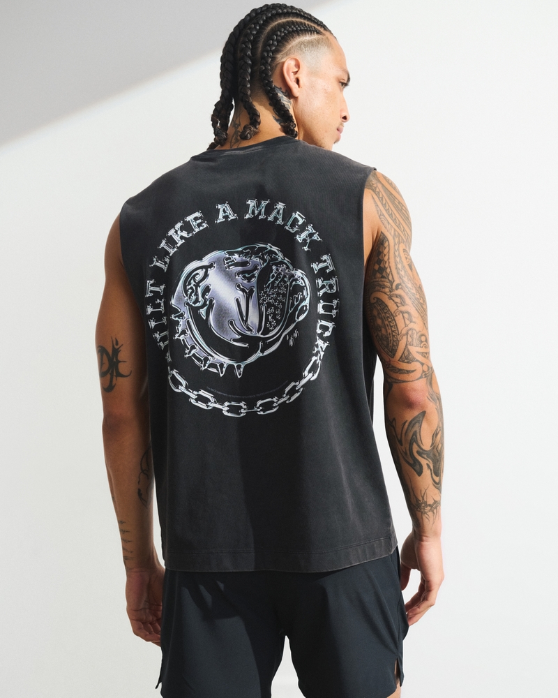 YPB Performance Cotton-Blend Muscle Tank - thumbnail 2