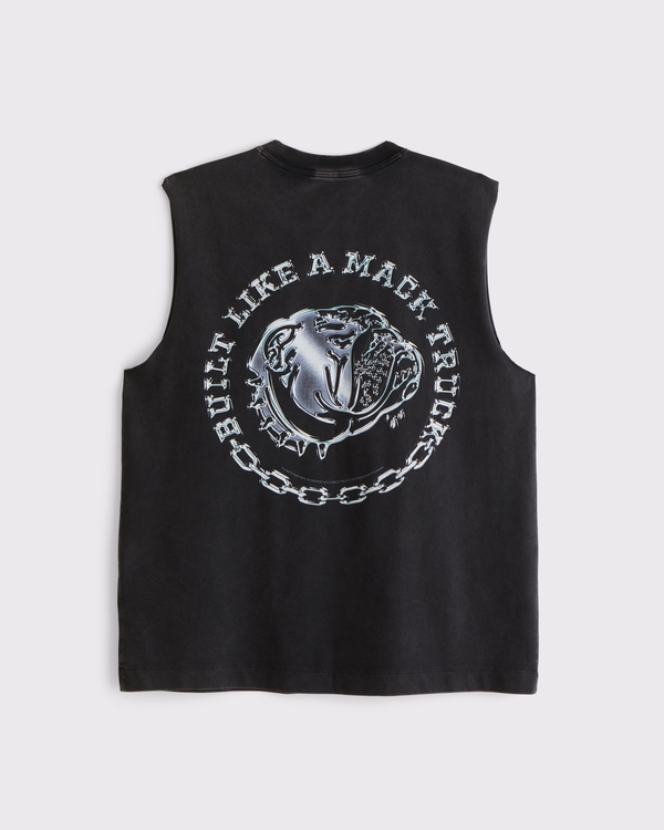 YPB Graphic Muscle Tank, Black view 1