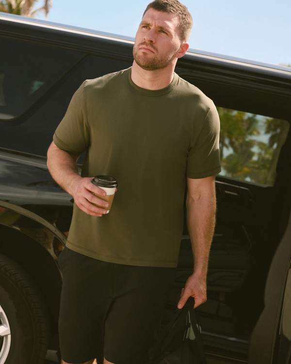 YPB Active Cotton-Blend Classic Tee, Grape Leaf view 1