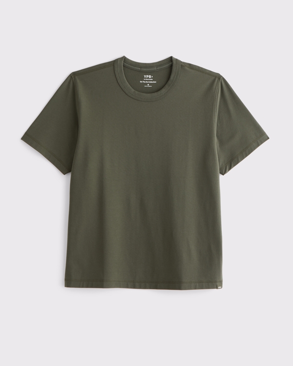 YPB Active Cotton-Blend Classic Tee, Grape Leaf view 2