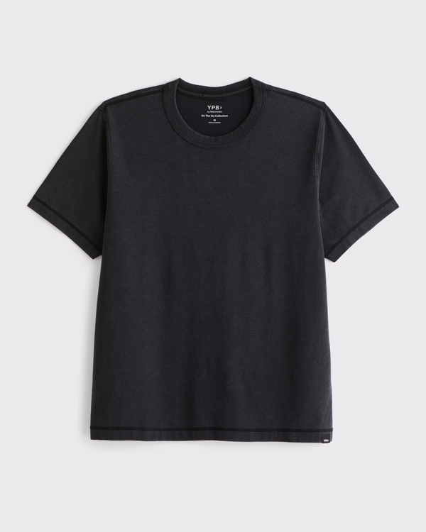 YPB Active Cotton-Blend Classic Tee, Black view 1