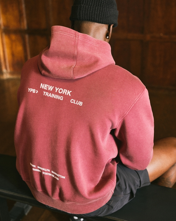 YPB neoKNIT MAX Popover Hoodie, Burgundy view 2
