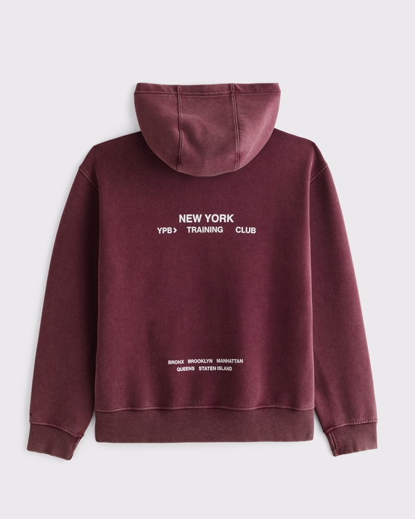 YPB neoKNIT MAX Popover Hoodie, Burgundy view 1