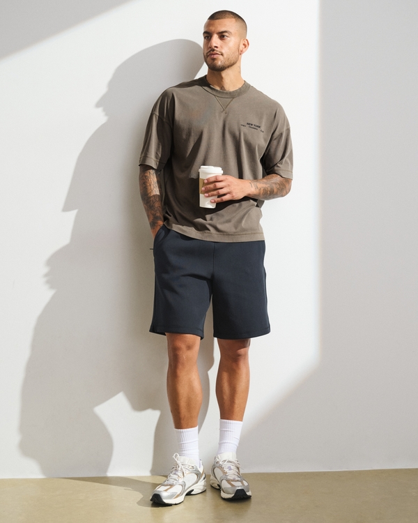 YPB Performance Cotton-Blend Gym Tee, Gray Brown view 2